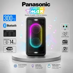 Panasonic - Equipo de Sonido Panasonic SC-TMAX15 One Box 300 Watts RMS - Negro