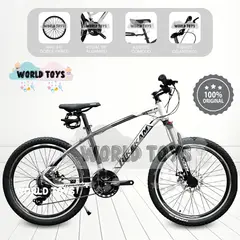 CONFORT - Bicicleta Deportiva Aro 24 «MADRID» de Lujo Gray