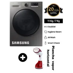 SAMSUNG - Lavaseca Carga Frontal 11 Kg/7 Kg WD11T4046BXPE Inox
