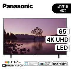 PANASONIC - Televisor Smart TV 65" Pulg. 4K UHD LED TC-65FX600W - Negro