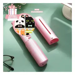 GENERICO - Peine para Alisar Cabello Portatil en Rosa Y+Regalo Agendita