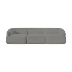 BH BARAKA HOME PREMIUM - Sofá Premium Mezza - Gris Oscuro
