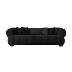 BH BARAKA HOME PREMIUM - Sofá Premium Foggia - Negro