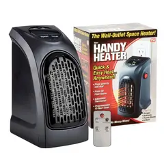 GENERICO - Calefactor Estufa Portátil 400W Control Remoto para Oficina Dormitorio