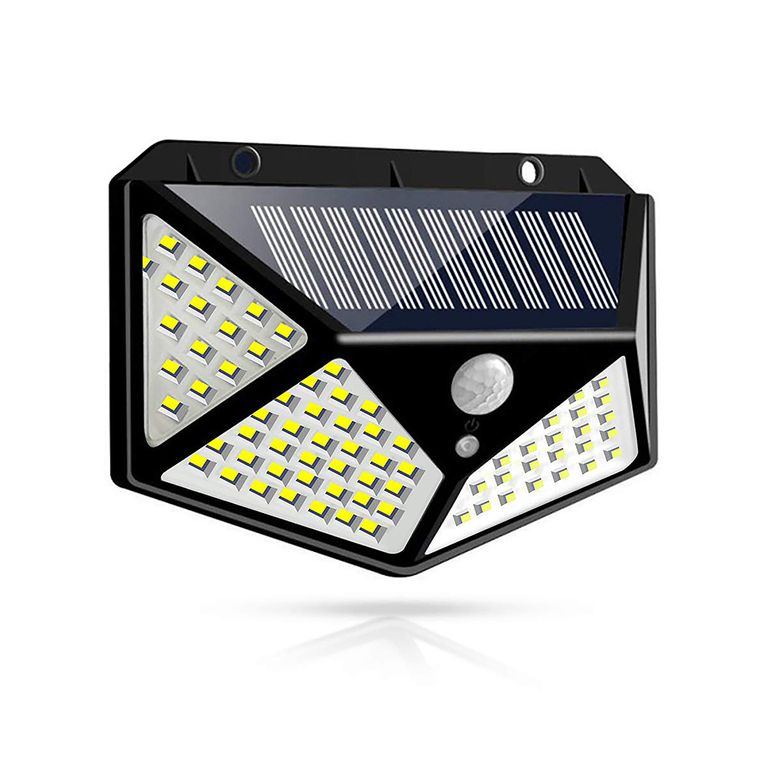Lampara solar ultrabyte con sensor y 100 leds