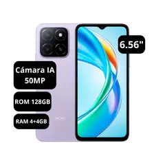 HONOR - Celular X5B Dual SIM ROM 128GB RAM 4GB Cámara 50MP GFY-LX3 Morado Estelar