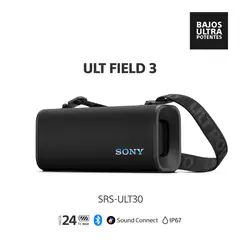 SONY - Parlante Bluetooth SRS-ULT30 Portátil ULT FIELD 3 Negro