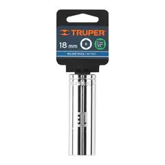 TRUPER - Dado largo de 18 mm 6 puntas cuadro 12 - 13358