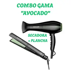 GAMA - COMBO AVOCADO PLANCHA ELEGANCE ONOFF + SECADORA BORA