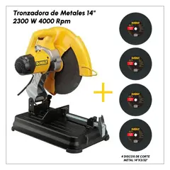 DEWALT - Tronzadora de Metales Eléctrica 14" 2300W + 4 Discos