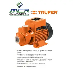 TRUPER - Bomba periférica 1 /2HP 220V60Hz uso agrícola EXPERT