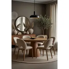 STIL NOVO - JUEGO DE COMEDOR 6 SILLAS CATALINA BEIGE