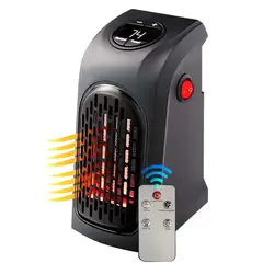 GENERICO - Calefactor Estufa Portátil 400W Control Remoto para Oficina Dormitorio