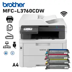 Brother - IMPRESORA LASER MULTIFUNCIONAL COLOR BROTHER MFC-L3760CDW