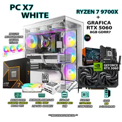 AMD - Computadora PC Gamer PRO RYZEN 7 9700X RAM 32GB SSD 1TB GRAFICA RTX 5060 8GB