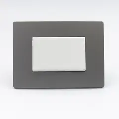 SINTHESI - CONMUTADOR DE 4 VIAS TECLON S33 PLACA PIEDRA Y DADOS S22 BLANCOS