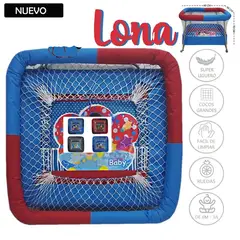 GENERICO - Corral Con Ruedas para Bebes Acolchado Lona Niño