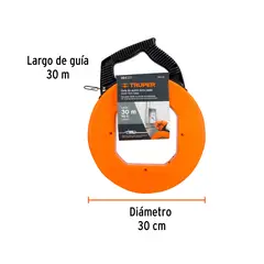 TRUPER - WINCHA O GUIA PASA CABLE DE ACERO DE 30M