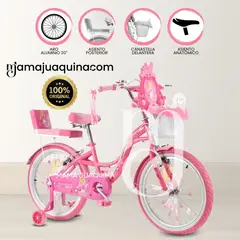 KINGDOM - Bicicleta Deportiva Canasta Aro 20 «STASIA» Pink