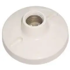 GENERICO - PACK 3 WALL SOCKET E27 PLANO SOBREPONER 127V-250V MARFIL