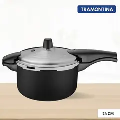 TRAMONTINA - Olla a Presión Vancouver Tramontina Negro 24 Cm