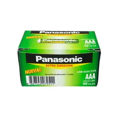 PANASONIC - Caja de pilas AAA 40 Unidades