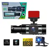 SEISA - Camara Para Auto Grabación Delantera y Trasera DVR Pantalla Carro