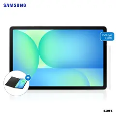 SAMSUNG - TABLET GALAXY TAB S10FE S PEN 8GB RAM 128GB ROM - GRAY + COVER BLACK