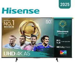 HISENSE - Televisor 50" 50A5NV Smart TV 4K Ultra HD 2025