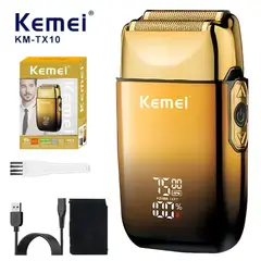 KEMEI - Máquina Afeitadora Depilador Profesional Shaver Inalámbrica Recargable TX10
