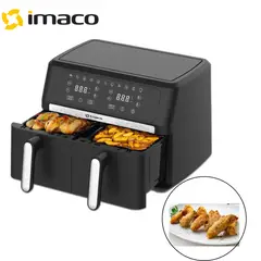 IMACO - FREIDORA DE AIRE DOBLE CANASTILLA 9 LITROS XXL