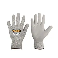 TOLSEN - Guantes con resistencia a cortes protección nivel 5 talla 9″ 45040