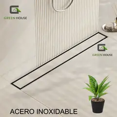 GENERICO - SUMIDERO REVERSIBLE ACERO SATINADO SUS 304 DE 8X100CM