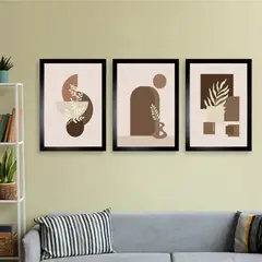 MOON - Juego de cuadros Nature con detalle luminoso