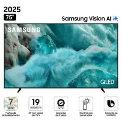 SAMSUNG - Televisor 75 QLED Smart UHD 4K Vision Ai QN75Q7FAAG