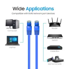 SEISA - Cable Internet Rj45 Lan Red Categoria 6 Ethernet cat6 20 Metros
