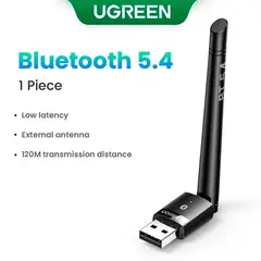 UGREEN - Adaptador USB Bluetooth 5,4 Transmisor Bluetooth 120 Metros