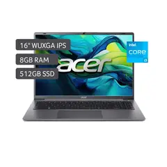 ACER - Laptop Aspire 16" WUXGA Intel Core I3 N305 RAM 8GB DDR5 512GB SSD Windows 11 Español