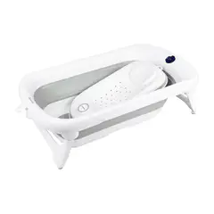 CARESTINO - Bañera Plegable con Soporte Amalfi 50L Gris