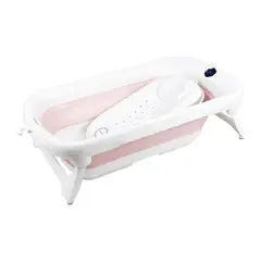 CARESTINO - Bañera Plegable con Soporte Amalfi 50L Rosa