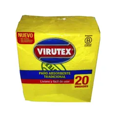 VIRUTEX - Paño Absorbente Tradicional VIRUTEX x 20 Und