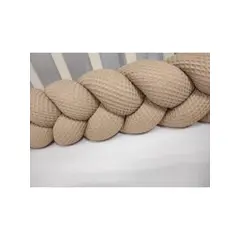 GENERICO - Protector de cuna 4 metros Tela Algodón Wafer