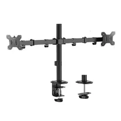 GO SELECT - Soporte de escritorio 13"- 17" Pulgadas con doble brazo Color Negro