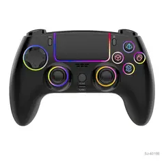 SEISA - Mando PS4 Inalámbrico Negro con 4 Efectos de Luz SEISA SJ-4015B