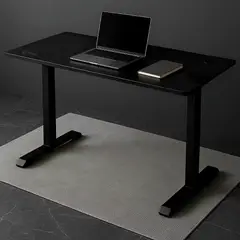 DREIZT - Escritorio Fijo 120x60 cm Negro FixDesk