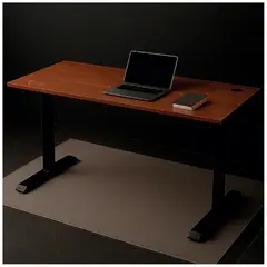 DREIZT - Escritorio Regulable Manual 120x60 cm Caramelo XDesk Manual