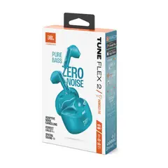 JBL - AURICULAR TUNE FLEX 2 TURQUESA ANC SONIDO ESPACIAL