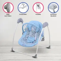 CUZKA - Columpio Mecedora «MINI SWING» LIGHT BLUE