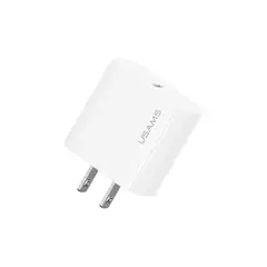 USAMS - Cargador pared rápido T65 PD 20W Blanco