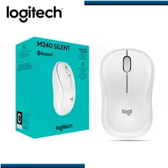 LOGITECH - Mouse M240 Silent Wirelss Blanco